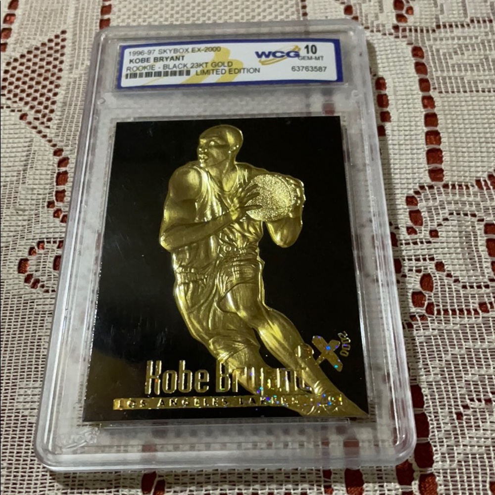 Kobe Bryant Collectable Rookie Gold Foil Card
